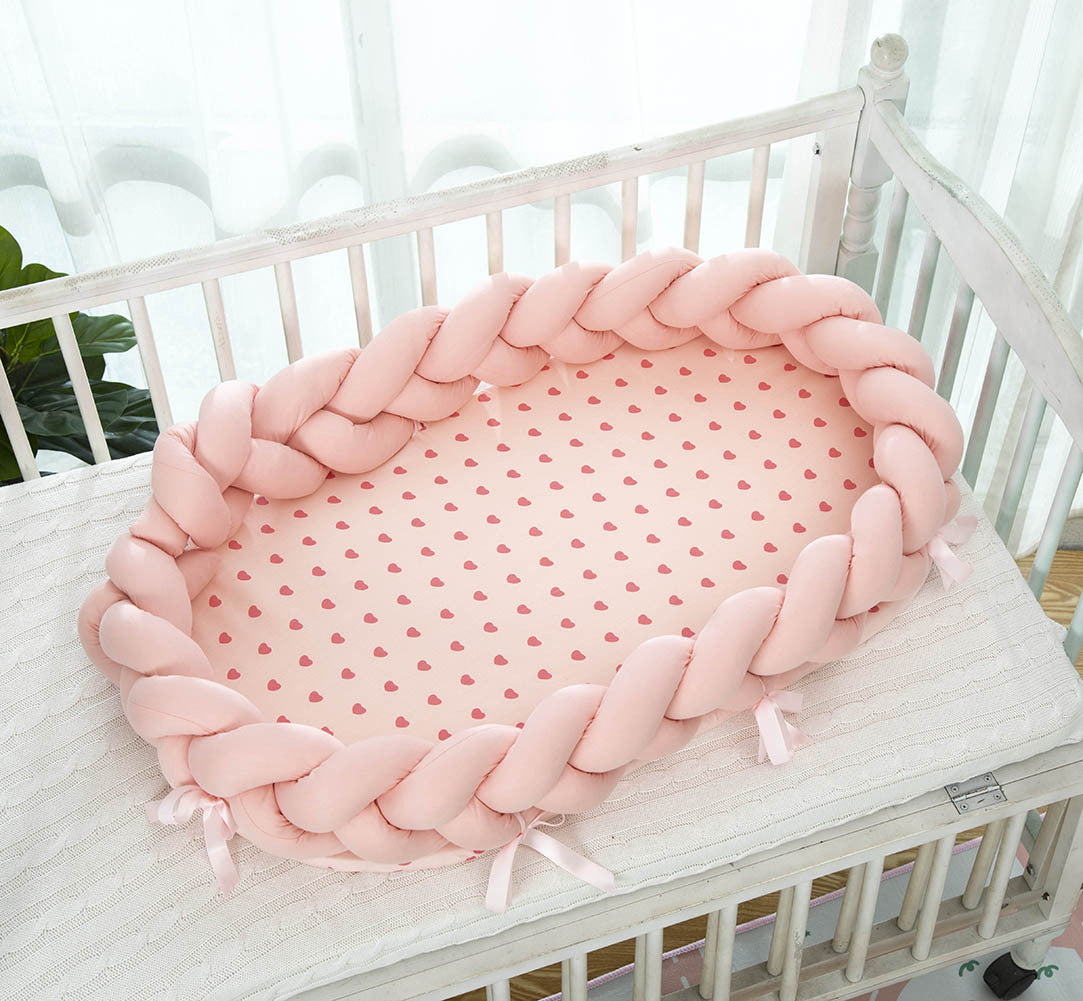 Cotton Woven Folding Portable Crib