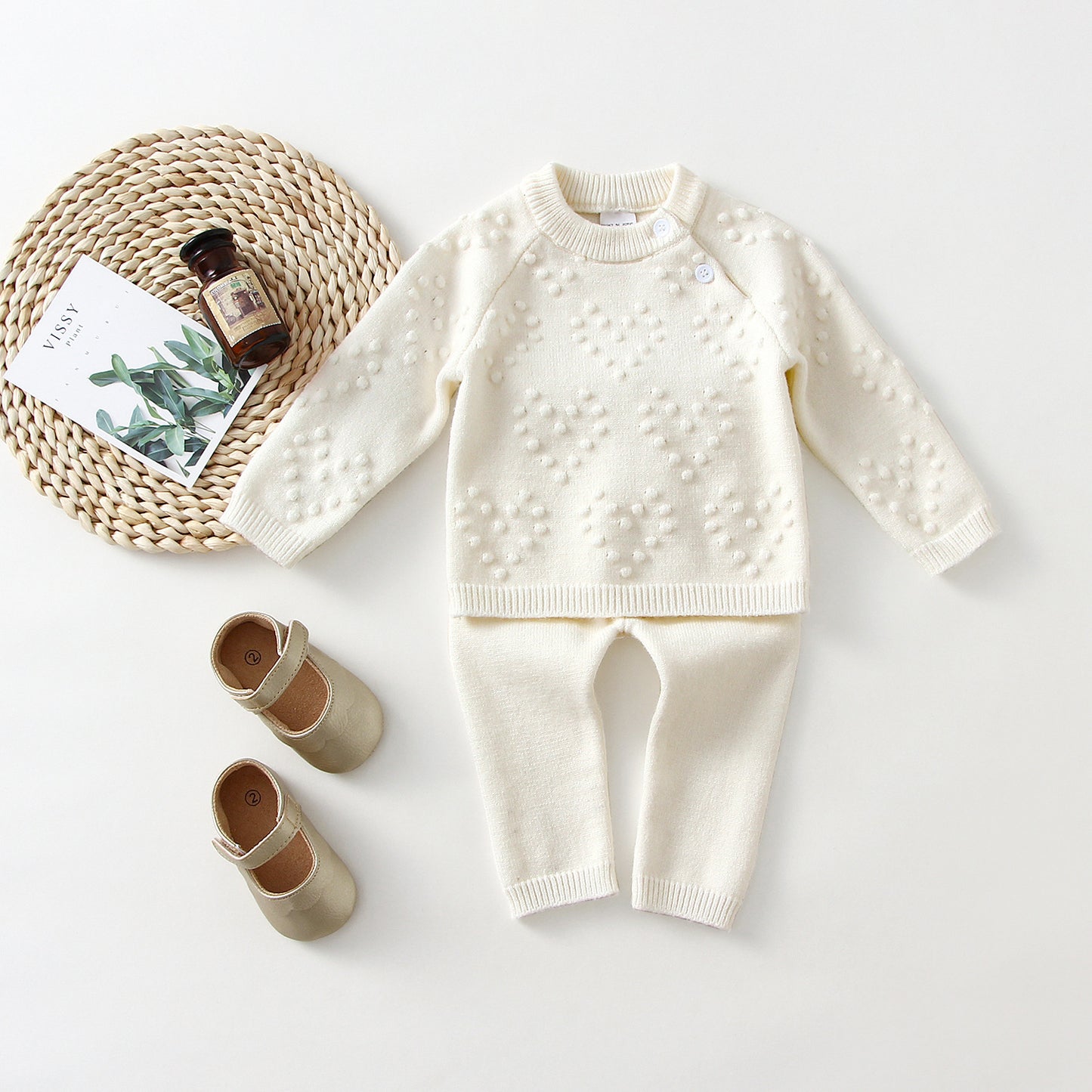 Knitted Sweater And Pants Set