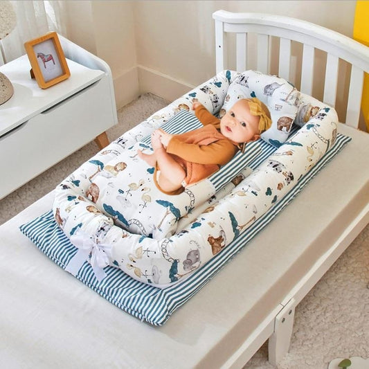 Anti-pressure Newborn Foldable Portable Crib