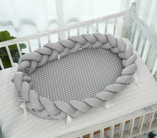 Cotton Woven Folding Portable Crib