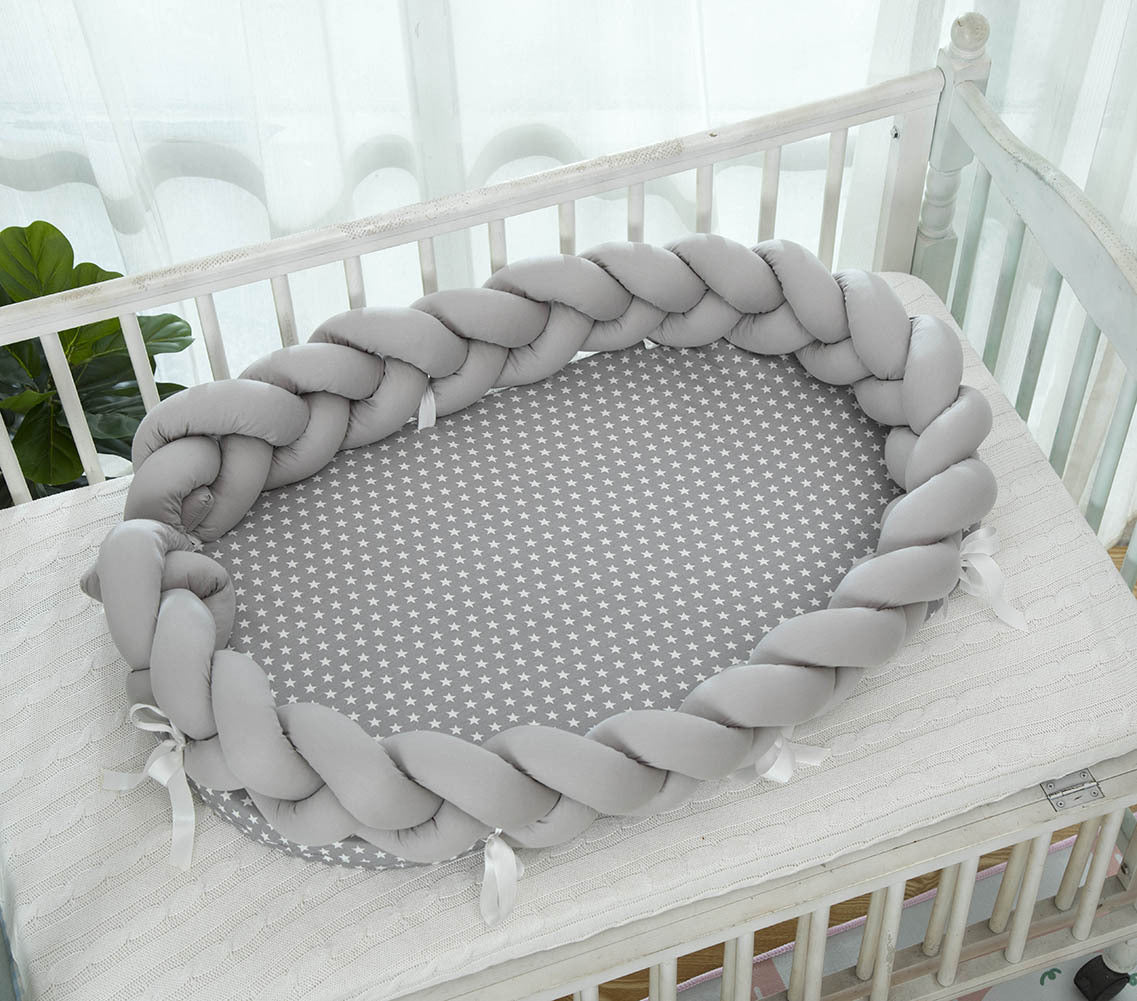 Cotton Woven Folding Portable Crib